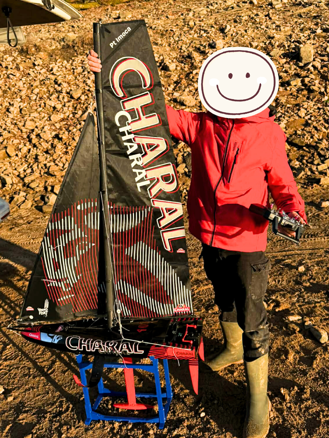 Voilier RC Pt'IMOCA 84cm prêt à naviguer complet - CHARAL